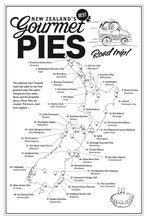 Load image into Gallery viewer, New Zealand's Best Gourmet Pies Road Trip Tea Towel