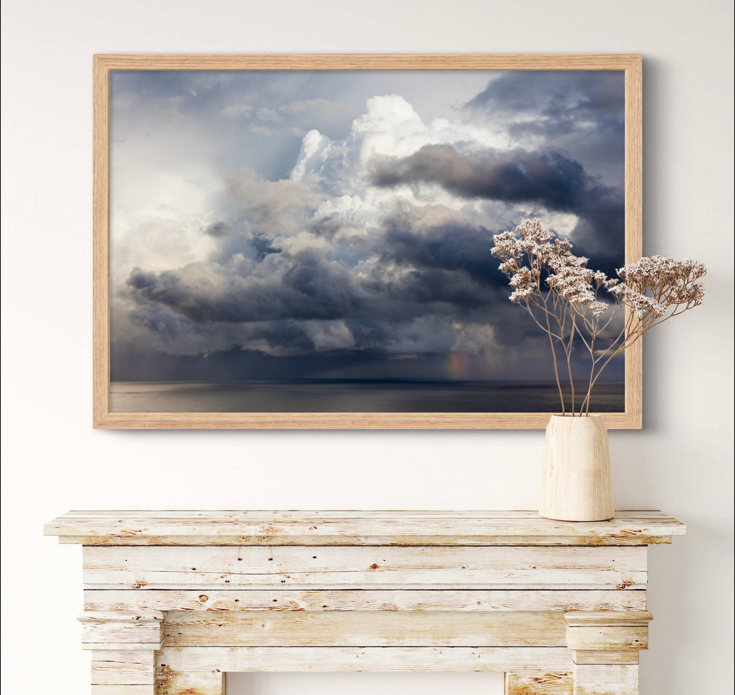 Thunderclouds, Otago Coastline, New Zealand.